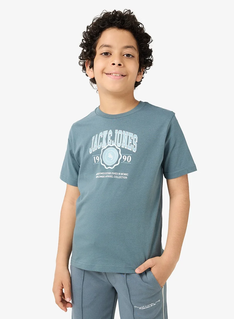 Jack & Jones Junior Kids Jjmako Crew Neck T-Shirt